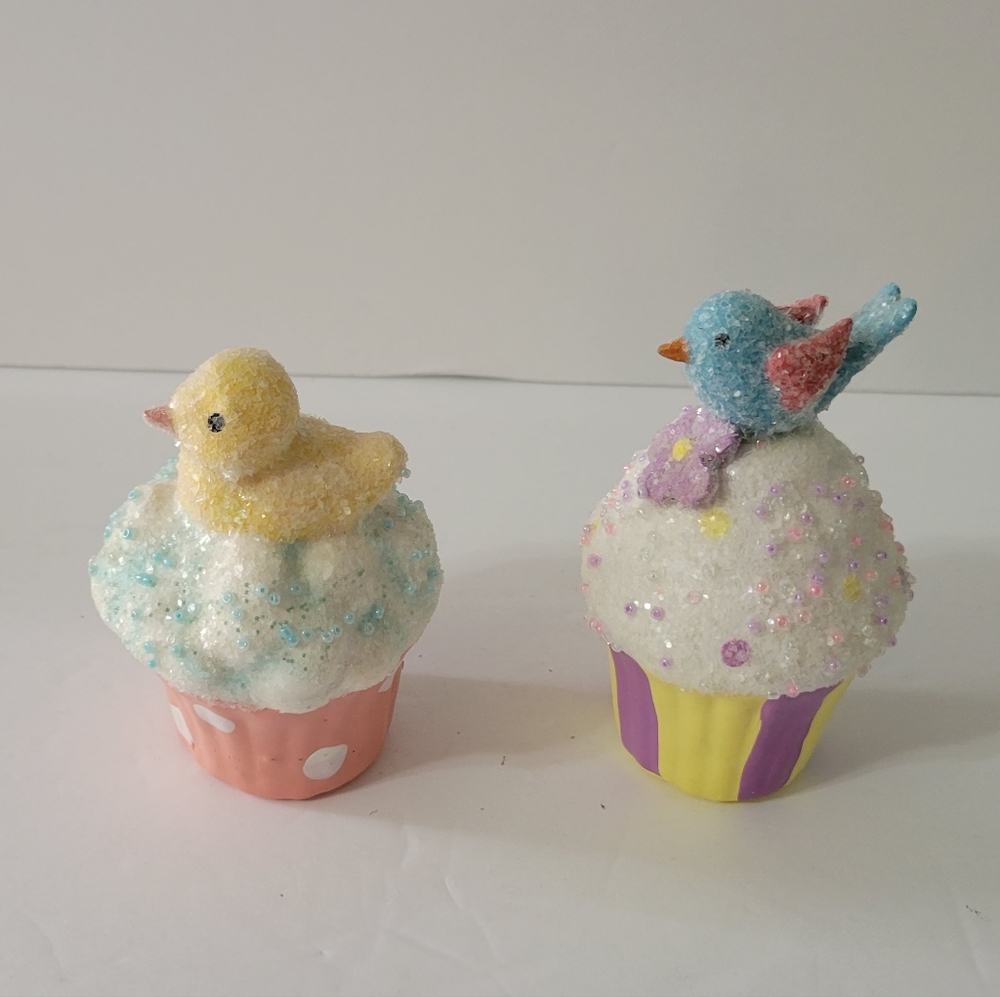 Pier 1 Imports Spring Cupcake Figurines